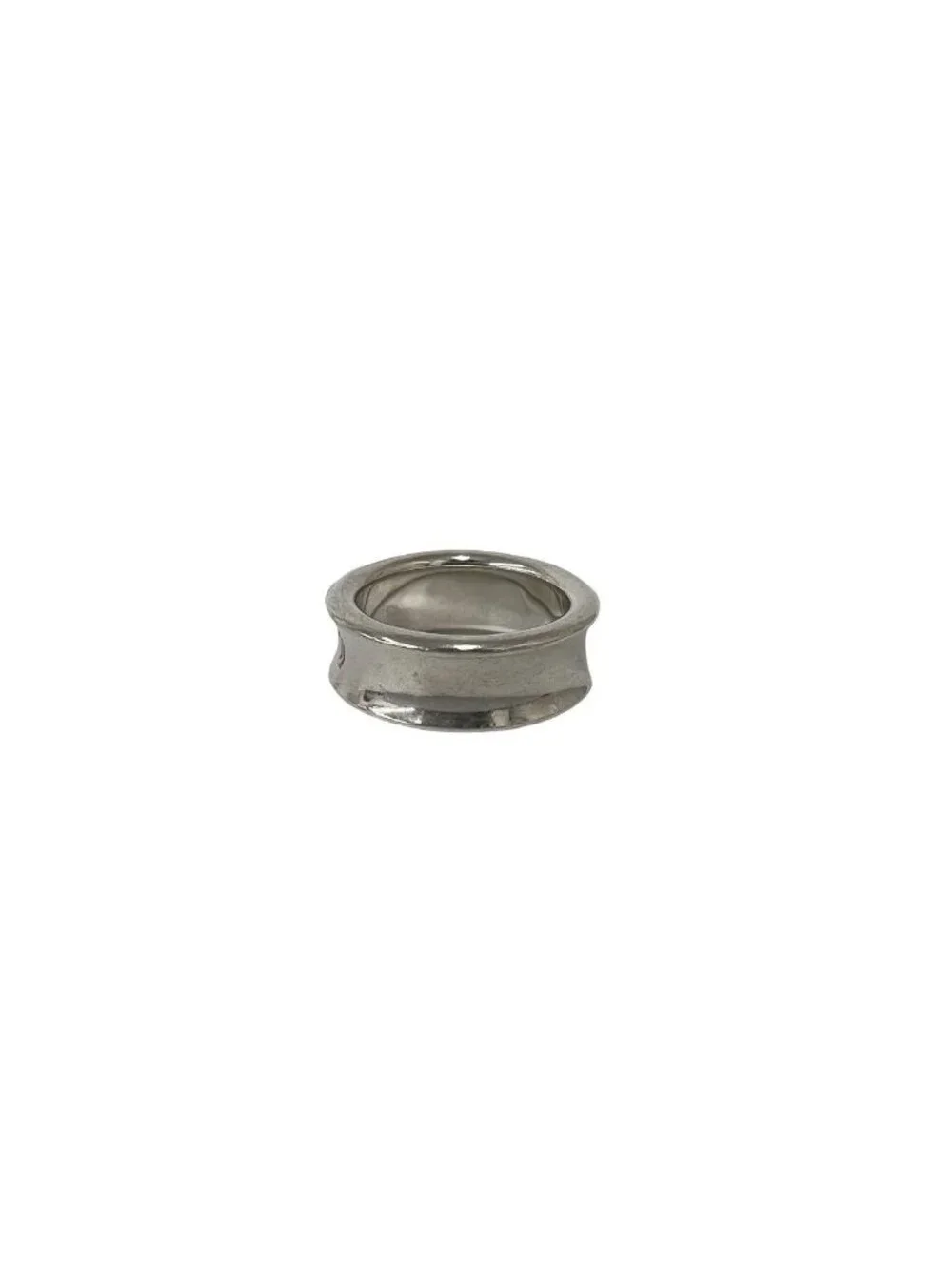 Tiffany & Co Vintage Narrow Ring Log 925 Sterling Silver